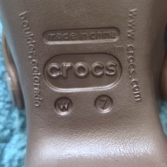CROCS Women's Brown Clog Sandals - Picture 6 of 6